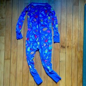 Like new School print zippy pajamas!